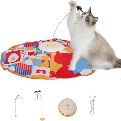 Jouet interactif à plumes pour chat (1/5)