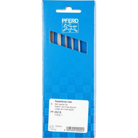 PFERD TOOLS Präzisions-Nadelfeilen-Set 6-tlg. 160mm Schweizer Hieb 1, mittel (1/4)