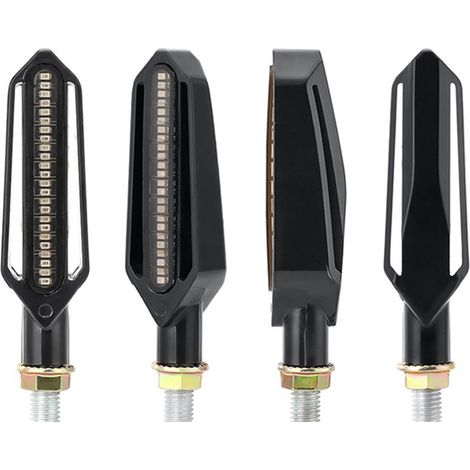 Aplicable a la sustitución de luces LED bicolor para motocicletas: intermitentes, luces de freno, luces de circulación diurna y luces de posición (rojo intermitente y blanco). (1/5)