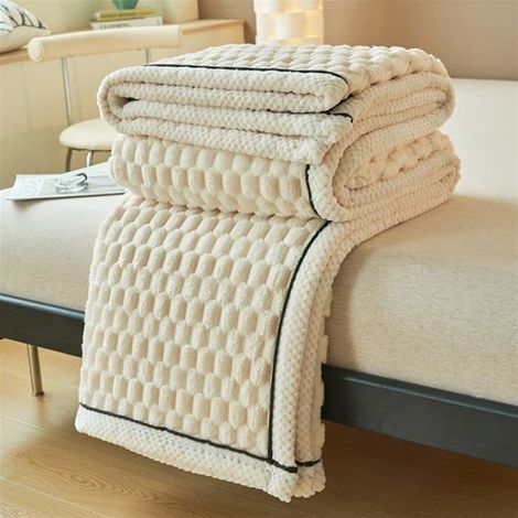 couvertures lestées for Adultes, canapés, Doux et Chaud, Couverture de canapé-lit Color : Milky Coffee, Size : 120 200cm (1/3)