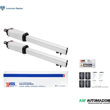 MOTORI A BRACCIO PER AUTOMAZIONE CANCELLO 2 ANTE 230V VDS 100038/EASY