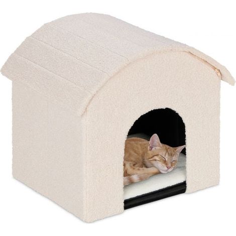 Rascador beige para gatos con superficie para rascar (1/5)