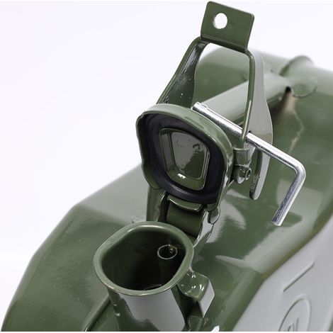 5L/10L Schwerlast-Benzinkanister aus Metall, tragbarer Nottank, Kraftstoffkanister für Auto, LKW, Camping, robust und auslaufsicher. (1/5)