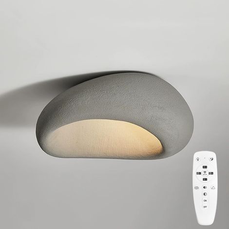 AUTRUCKER Plafonnier de style Wabi-sabi 40CM, lampe de chambre à coucher originale de style japonais pour la maison lampe de salon simple pour restaurant (1/5)