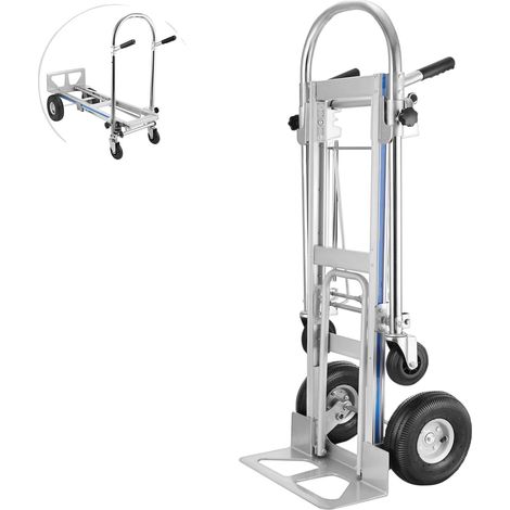 Chariot à main, Capacité de charge 1000 lbs, Taille globale 46,5 x 21 x 41 po, Taille pliée 18,5 x 21 x 52 po, Poids 47,3 lbs, Design 3-en-1 (1/5)
