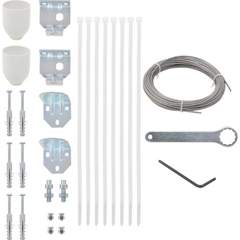 vidaXL Set de accesorios de montaje de toldo de balcón 29 piezas (1/2)