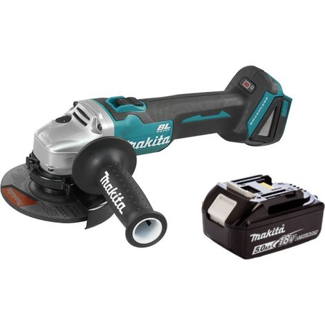 Makita – Meuleuse d'angle 18V Ø125mm DGA506T1 – 1 x 5.0Ah Li-Ion – Moteur Brushless – Technologie XPT pour environnements difficiles