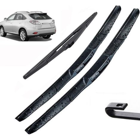Jeu de balais d essuie glace avant et arrière 3 pièces sur ensemble compatible avec Audi A3 S3 8V Sportback 2020 2019 2018 2017 2016 (1/5)