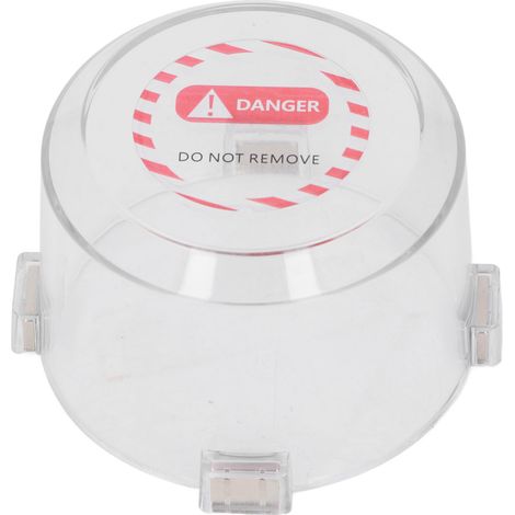 Ortviai Couvre-bouton d'arrêt d'urgence magnétique rond transparent en PC – BD-H01-10