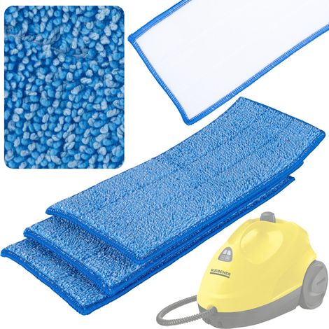 Rosfix Mopbezüge – Ersatztücher für Kärcher SC Dampfreiniger  Hochsaugfähige Mikrofaser  12,5x32x1,2 cm  3er Set  Bodenpflegezubehör
