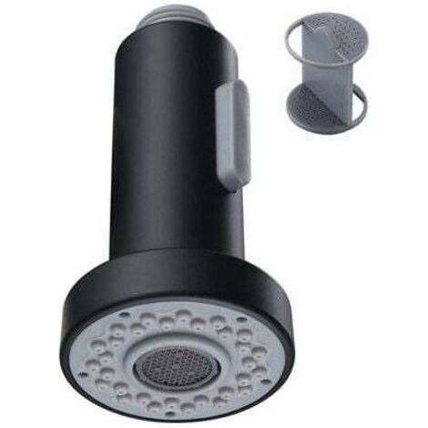 black Spray for Kitchen Faucet 2 Modes Spray Head Kitchen Faucet Spray Replacement Spray for Retractable Kitchen Mixer,Chrome,G1/2 (1/5)