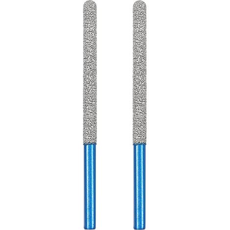 Lot de 2 forets à mortier diamantés 7,2 mm x 74 mm Tige ronde pour enlever les maçonnerie, les joints, le mortier, la maçonnerie, la pierre, le béton (1/5)