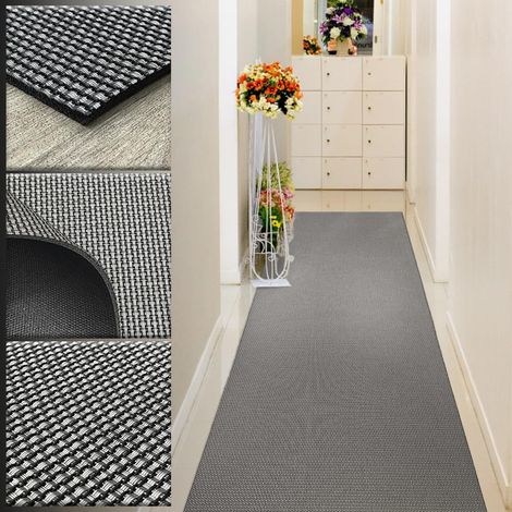 Tapis Couloir Lavable - Tapis Vinyle tressé - 70 x 500 - Tapis extérieur - Tapis de Cuisine - Tapis Vinyle Cuisine - Tapis Salon - Tapis d'entrée (1/5)