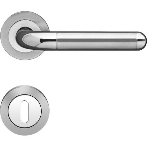 KARCHER DESIGN Drückergarnitur ER35 BB0 73 - Lignano Steel, Buntbart, Edelstahl (1/3)