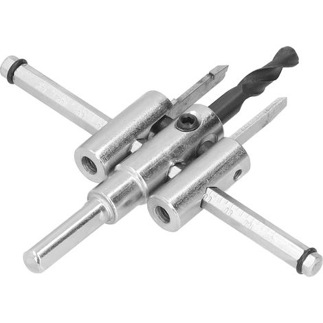 Kit de scie cloche réglable pour bois, foret à trous ronds, outils de bricolage pour le travail du bois, 40-120 mm (1/5)