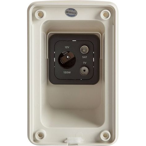 Caja multimedia empotrada 3 en 1