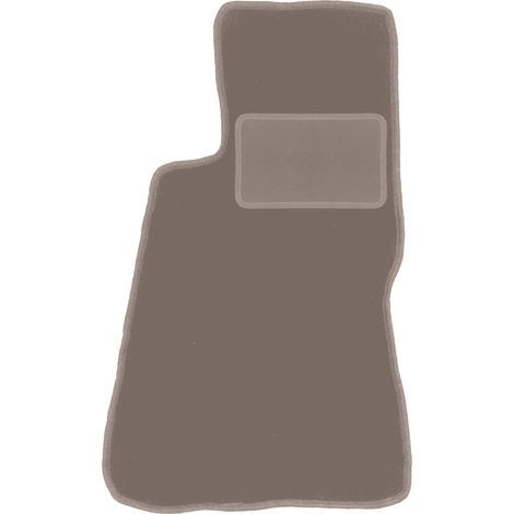 Alfombrilla de terciopelo para el conductor para: Smart Roadster roadster (2002-2005) beige