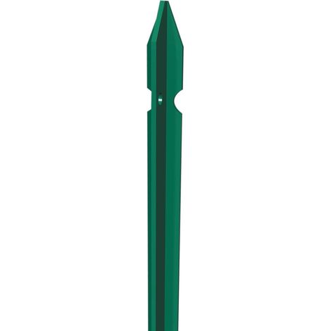 Palo a T in acciaio plastificato per recinzione 3x3x225 cm - 10 pz. - Salone