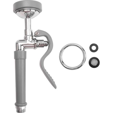 Douchette pour évier de cuisine, buse de douchette à vaisselle avec vanne de 1,42 GPM et poignée ergonomique, pièces de robinetterie pour évier de cuisine (1/5)