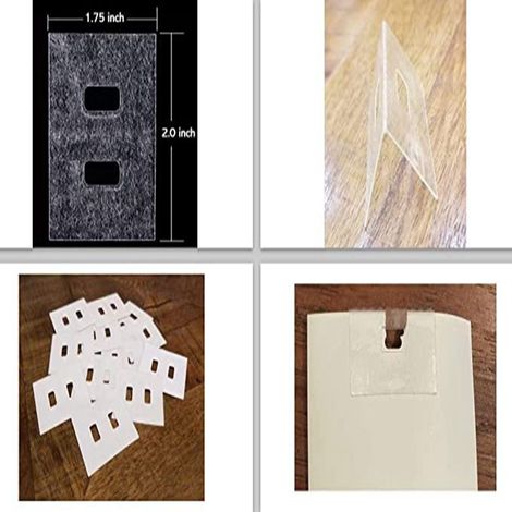 Patch de renforcement et de réparation pour lames de stores vénitiens verticaux (10 pièces), 1,75 x 2 pouces (1/5)