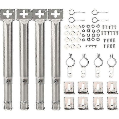 Brûleur tubulaire en acier inoxydable pour barbecue, compatible avec les fours à gaz - Ensemble SP de 4 pièces (1/5)