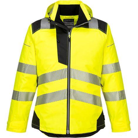 Parka HV PW3  couleur : Jaune/Noir taille L - PORTWEST