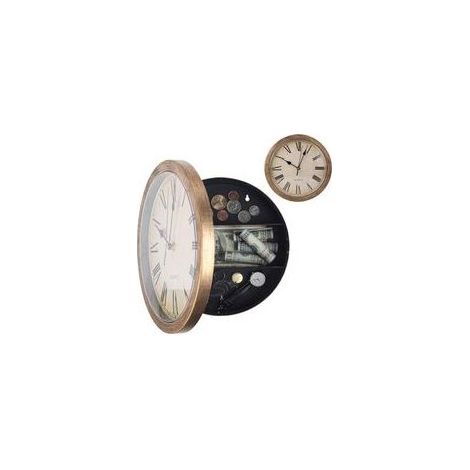 Coffre-fort caché, horloge (marron) dissimulant des objets de valeur-Crezuo (1/5)