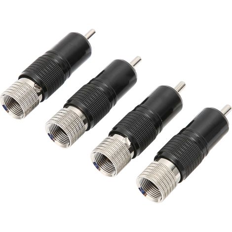 Connecteurs RCA Lotus 4PCS en Laiton Doré Rhodié, Sans Soudure, Diamètre 10MM, Référence R1738 (1/5)
