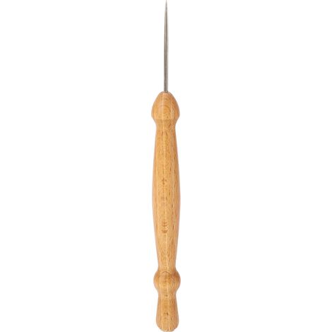 Poinçon à coudre manche en bois pointe effilée outil multifonction pour cuir tissu artisanat précision robustesse (1/4)