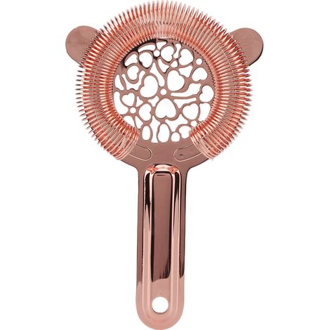 Cocktailsieb aus roségoldenem Edelstahl für Barkeeper – Professioneller Eisfilter (1/5)