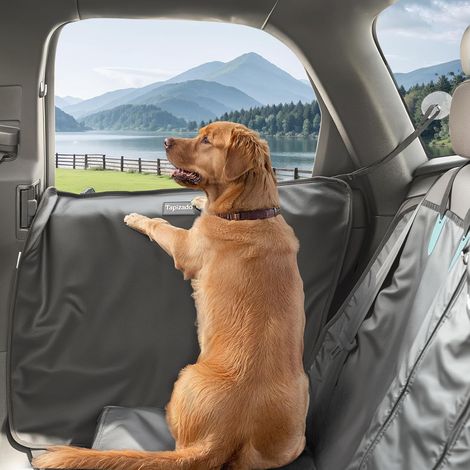 Car Door Cover for Dogs, PU Leather Car Door Cover, 2 Pack Extra Large Waterproof Anti-Scratch Panels with Adjustable Suction Cup, Fit for Cars, SUVs, Trucks (1/5)