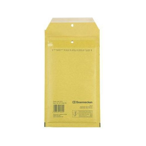 SOENNECKEN Luftpolstertasche Soennecken B/00 mit Haftklebung Kraftpapier natronbraun 200 St./Pack.