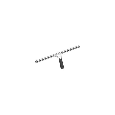 Limpiacristales profesional, limpiacristales de acero inoxidable, para ducha, baño, espejos, limpieza de cristales, azulejos, vidrio, limpiacristales (negro, 45 cm) (1/4)