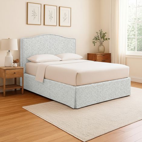 Cama Individual Eccles, Desenfundable, Hecho en Italia, Gris Claro (1/5)