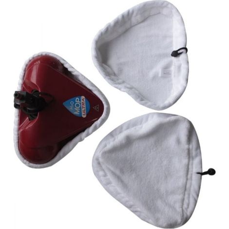 Pack of 3 replacement wipes for steam mops, compatible with H2O X5 mops. (1/5)