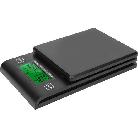 Balance numérique de cuisine LCD multifonction pour café avec minuterie et sonde de température, précision électronique. (1/5)