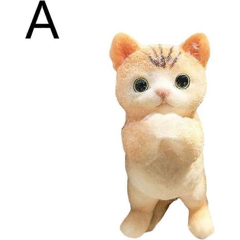 Jouet anti-stress à presser, réduisant l'anxiété, adorable peluche chat à motif chat