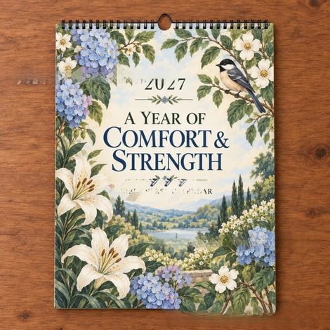 2027 A Year Of Faith Verse Wall Calendar - Faith Verse Calendar 2027 - B -