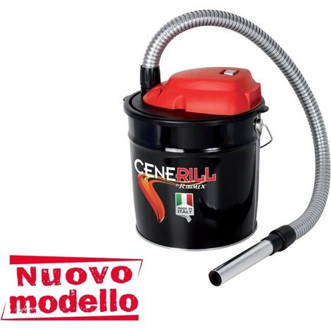 CENERILL aspiracenere bidone in metallo 18 L stufa pellet 1000W filtro lavabile