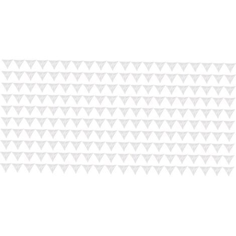 200 protections d'angle triangulaires transparentes pour angles intérieurs, résistantes aux chocs et à la poussière, pour escaliers, armoires, tiroirs et rangements. (1/5)