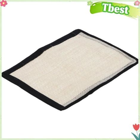 Tbest Tapis griffoir en sisal Tapis Griffoir de Chat en Sisal Naturel Tapis de de Meubles Meulage de Griffes animalerie kit Petite (1/5)