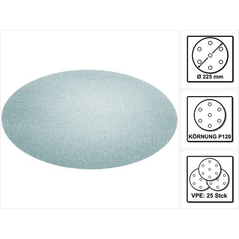 Festool Abrasivo de malla Granat Net STF D225 P120 GR NET/25 - 203314 (1/5)