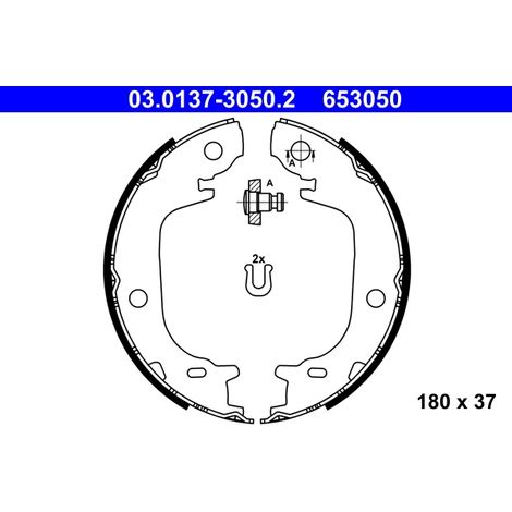 Jeu de mâchoires de frein, frein de stationnement ATE 03.0137-3050.2 TOYOTA
