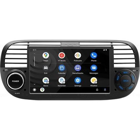 Autoradio Android pour Fiat 500 2007-2015, Écran Tactile GPS Bluetooth WiFi, Lecteur MP5 avec Caméra de Recul-FOGCITY-WCY (1/5)