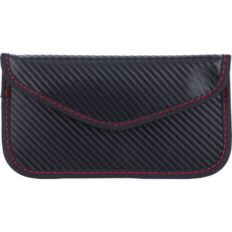 Sac de blocage de clé de voiture anti-vol, étui portable en PU avec protection de signal, pochette de blindage (1/5)