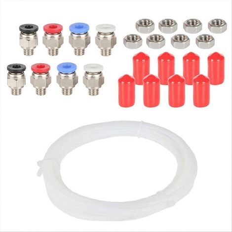 Connecteur pneumatique PC4-M6 avec écrou, connecteur pneumatique droit PC4-M6 pour pièces d'imprimante 3D, boîte de séchage de filament (1/5)