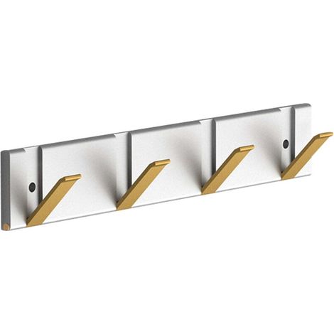 Cintre pliable, aluminium, avec 4 crochets, or/argent (1/5)