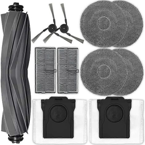 Ersatzteile für Dreame X40 Master / L40 Ultra / X40 Ultra Staubsauger: Hauptgummibürste, Filter, Seitenbürste, Staubbeutel, Reinigungstücher (1/5)