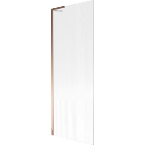 Mexen Next L paroi de baignoire 1 volet 70 x 150 cm, strié, or rose - 895-070-000-03-09-60 (1/5)