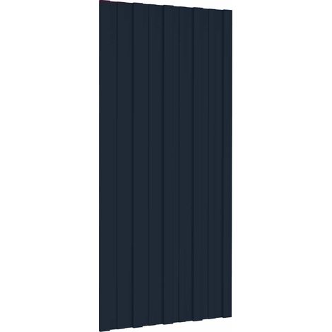 Dachpaneel 12 pcs Anthrazit 100 x 45 cm Verzinkter Stahl vidaXL